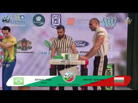 Joao Batista vs Danovski Dimitar | Up to 75 kg | XLVI WORLD ARMWRESTLING CHAMPIONSHIP | 2025