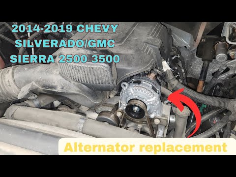 2014-2019 Chevy silverado/GMC sierra 2500 3500 Alternator replacement