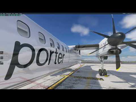 X-Plane from Boston to Baltimore in the FlyJSim Q4XP