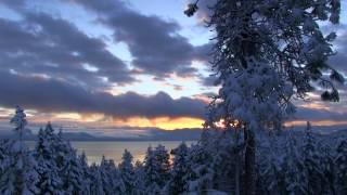 preview picture of video 'Flathead Lake: First Snow of the Season'