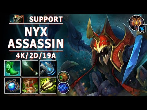 Nyx Assassin Support | 7.30e | Easy Laning | Dota 2 Immortal Gameplay