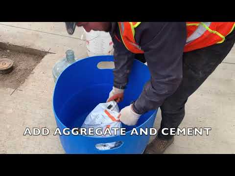 Concrete Surface Repairs using Instarmac QC10F