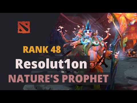 Resolut1on (Rank 48) plays Nature's Prophet Dota 2 Full Game