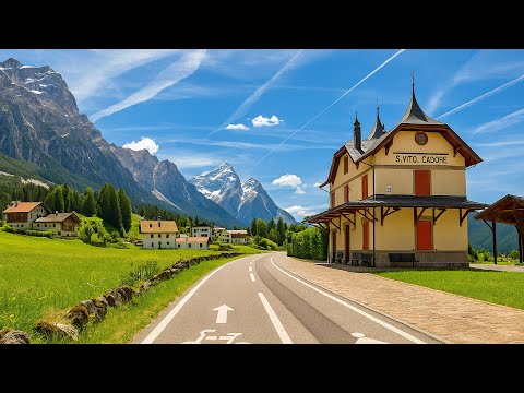 Ride Through the Dolomites: Scenic Virtual Cycling  from Cortina d’Ampezzo to Calalzo di Cadore
