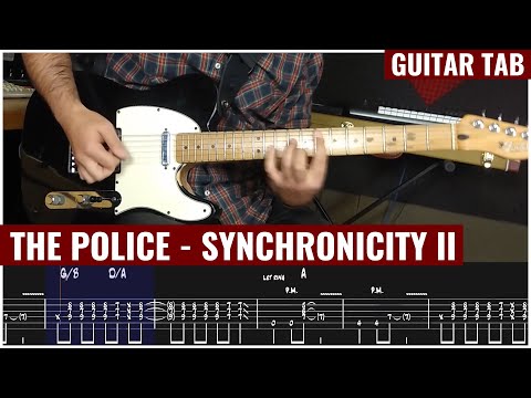 Police Synchronicity 2 Guitar Lesson - Tab - Tutorial - How to Play