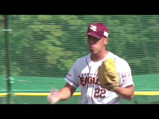 [Juego de Granja] ¡Un gran relevista, ponchando ponche al final! Ryuji Komago de Los Eagles lanza como segundo relevista y cerrador a los tres bateadores. 19 de septiembre de 2025 Tohoku Rakuten Golden Eagles vs. Tokio Yakult Swallows