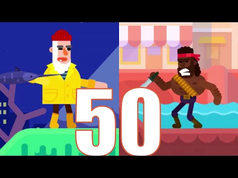 Bowmasters - Gameplay 50 Tournament Old Man Vs .