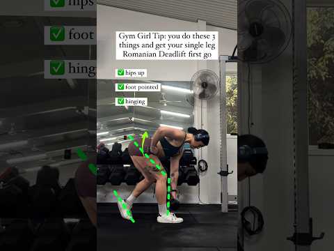 How To Single Leg Romanian Deadlift #gluteexercises #glutes #fatloss