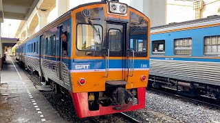 🚂 Passenger Train. Bangkok Railway Station Makkasan. Thailand