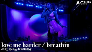 Ariana Grande - love me harder / breathin  (sweetener world tour DVD)