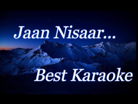 Jaan Nisaar(Kedarnath) Karaoke With Lyrics(Na Maregi Deewangi Meri)