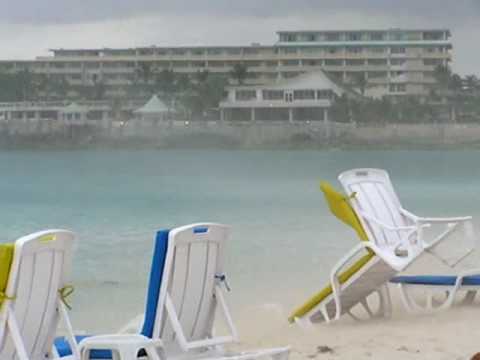 Jetblast on Maho beach Sint Maarten