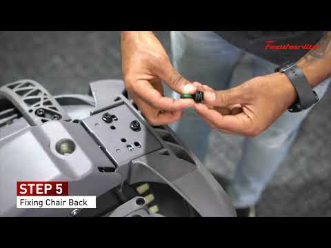 Featherlite Helix Medium Back Office Chair, Grey and Green