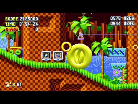 Sonic mania plus debug mode glitches