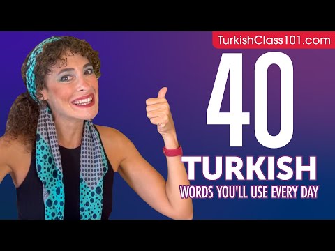 40 Turkish Words You'll Use Every Day - Basic Vocabulary #44
