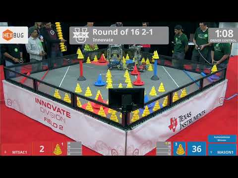 2018 VEXU Innovate R16 2-1 - MTSAC1 vs MASON1 - 44 to 87