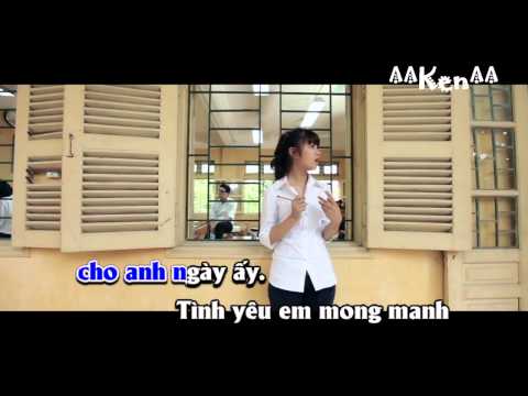 [Karaoke] Ngây ngô - Hoàng Yến Chibi (tone nam) [Beat phối]