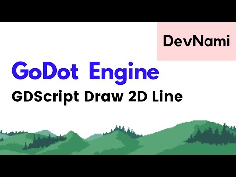 Godot Engine How to Draw 2D Line using GDScript