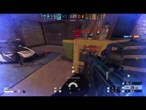 destroying a mute to win the game as flores (Rainbow six siege)