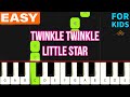 Twinkle Twinkle Little Star VERY EASY Piano Tutorial For Kids