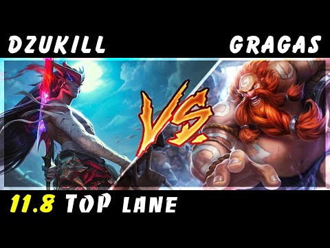 Dzukill - Yone vs Gragas TOP Patch 11.8 - Yone Gameplay
