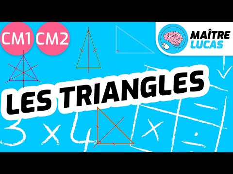 Les triangles CM1 - CM2 - 6ème - Cycle 3 - Mathématiques - Géométrie