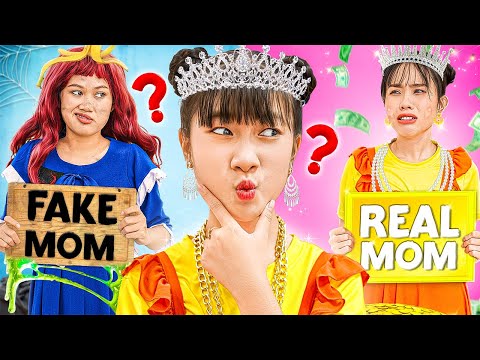 Fake Poor Mom Vs Real Rich Mom! - Funny Stories About Baby Doll Family