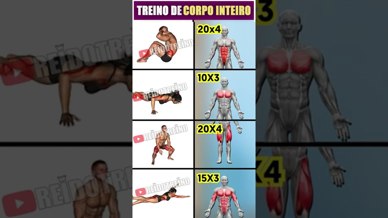 Faça esse treino de corpo inteiro todos os dias 🔥