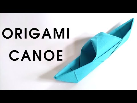Origami CANOE tutorial | How to make a paper canoe