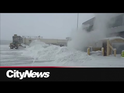 Winter storm causing delays and cancellations at Pearson