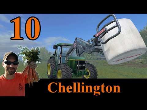 Farming Simulator 2015 Chellington E10 - moving silage bales