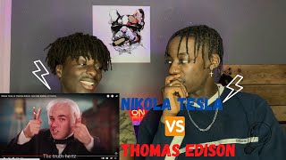 UK STUDENTS REACT ERB | Nikola Tesla vs Thomas Edison | Epic Rap Battles Of History. (REACTION)