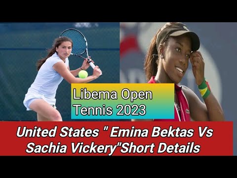 Emina Bektas Vs Sachia Vickery "Round of 16" || Libema Open 2023 , Tennis Match||Short Highlights