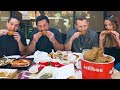 Americans try JOLLIBEE (Filipino Fast Food) | San Diego, California