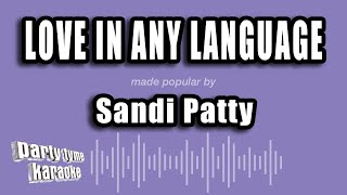 Sandi Patty - Love In Any Language (Karaoke Version)