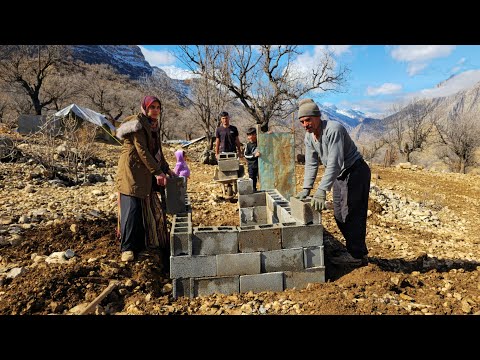 Nomadic Life: 🏠Building a Mountain Toilet in Traditional Nomadic Style🗻 | Nomadic lifestyle of Iran 