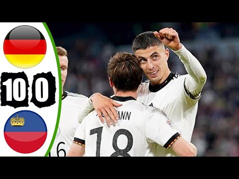 Germany vs Liechtenstein 10 - 0 Extended highlights & All goals