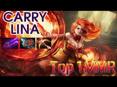 Top 1 mmr dota 2 in the world Paparazi Shows How To Play Carry Lina | Dota 2 Highlights