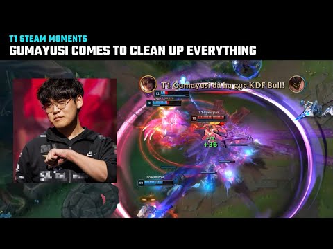 Gumayusi comes to clean up everything | T1 Stream Moments | T1 cute moments