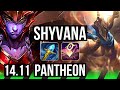 SHYVANA vs PANTHEON (JGL) | 6/1/8, Rank 6 Shyvana, 600+ games | BR Master | 14.11
