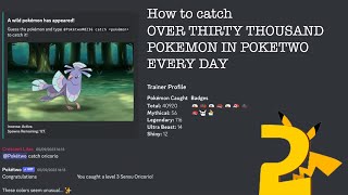 HOW TO CATCH 30K+ POKEMON IN POKETWO A DAY