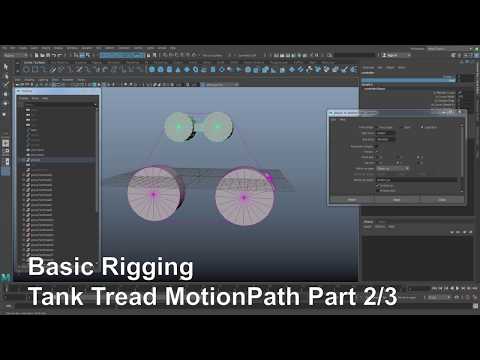 Maya Basic Rigging Tank Tread MotionPath Part 2/3