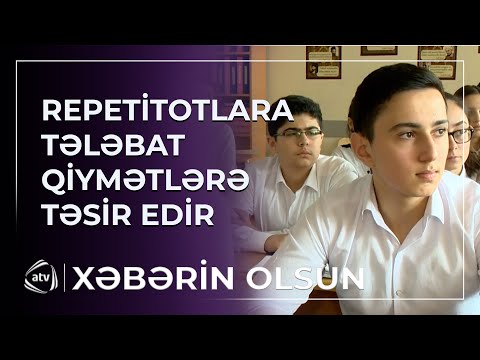 Repetitorlara tələbat qiymətlərə də təsir edir