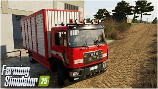 ITALIA MEDITERRANEA FS25 #51 - MAN 19.403 PER TRASPORTO ANIMALI - GAMEPLAY ITA