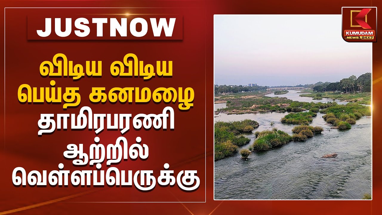 விடிய விடிய பெய்த கனமழை தாமிரபரணி ஆற்றில் வெள்ளப்பெருக்கு | Thamirabarani River | Kumudam News