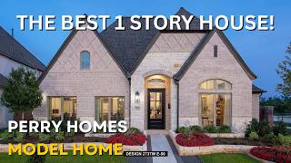 THE BEST ONE STORY HOUSE IN KATY, TX! Perry Homes 55' Elyson Model Home Tour