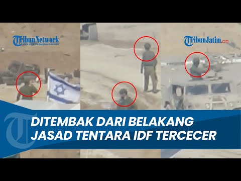 Detik-detik Brigade Al-Quds TEMBAK Belakang! Sekelompok Tentara Israel dan Tank Lenyap saat di Kamp