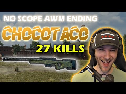 chocoTaco - INSANE chocoTaco NO SCOPE AWM ENDING - SOLO PUBG