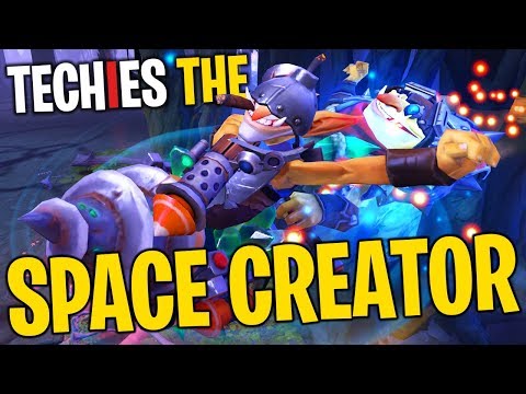 Techies the Space Creator - DotA 2 Funny Moments