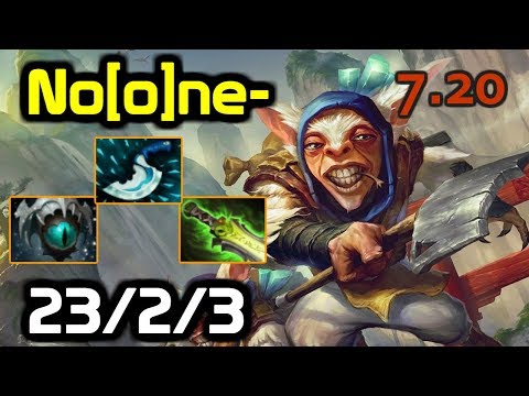 NEW 7.20 Meepo mid 1.2k XPM - No[o]ne- Meepo full gameplay vs Lebron Io